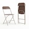 Flash Furniture Hercules Series Plastic Folding Chair Brown - 2 LB Weight Capacity Comfortable Event Chair-Lightweight Folding Chair, PK2 2-LE-L-3-BROWN-GG - alternate 1